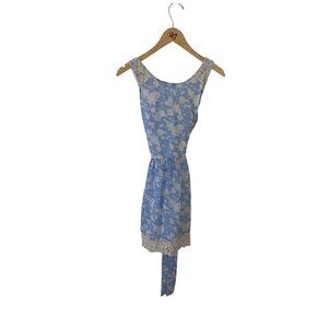 Disney Alice Through The Looking Glass Blue Lace Floral Dress - Medium